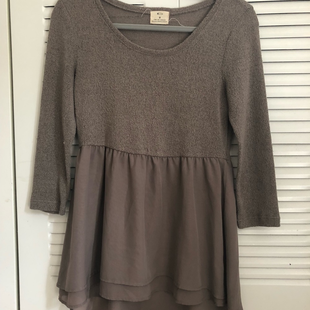Pins & Needles Taupe Sweater